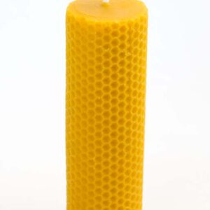 Svíce plástvová ze 100% včelího vosku, 14 cm