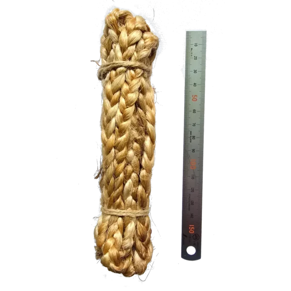 Jutový dekorační copánek v přírodní barvě